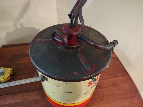 Shell 35 Pound Grease Keg W/Pump Rat Rod - Picture 17 of 17