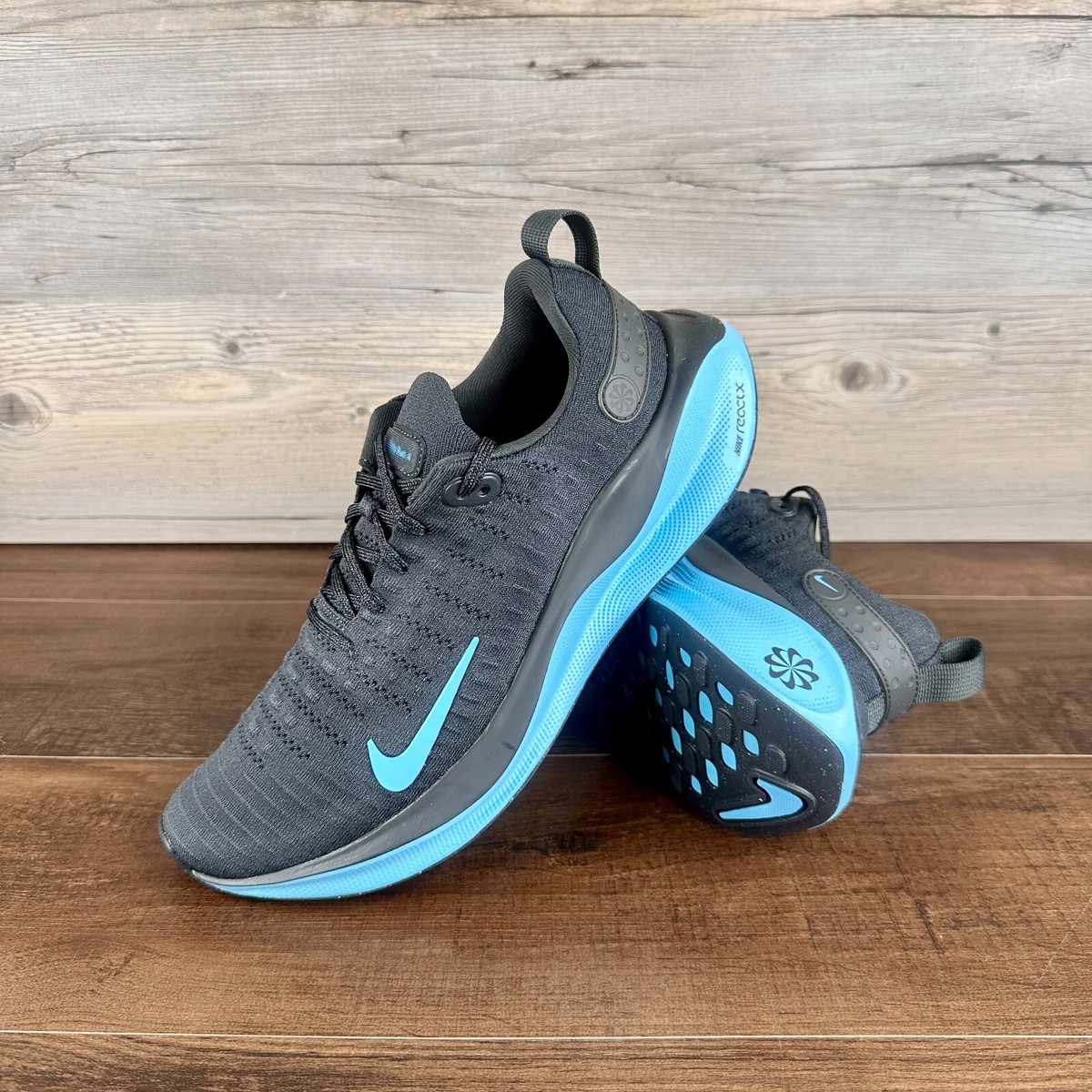 NIKE メンズ 25センチ REACT INFINITY RUN スニーカー Nike ReactX Infinity Run Mens Size 11 Anthracite Black Baltic Blue