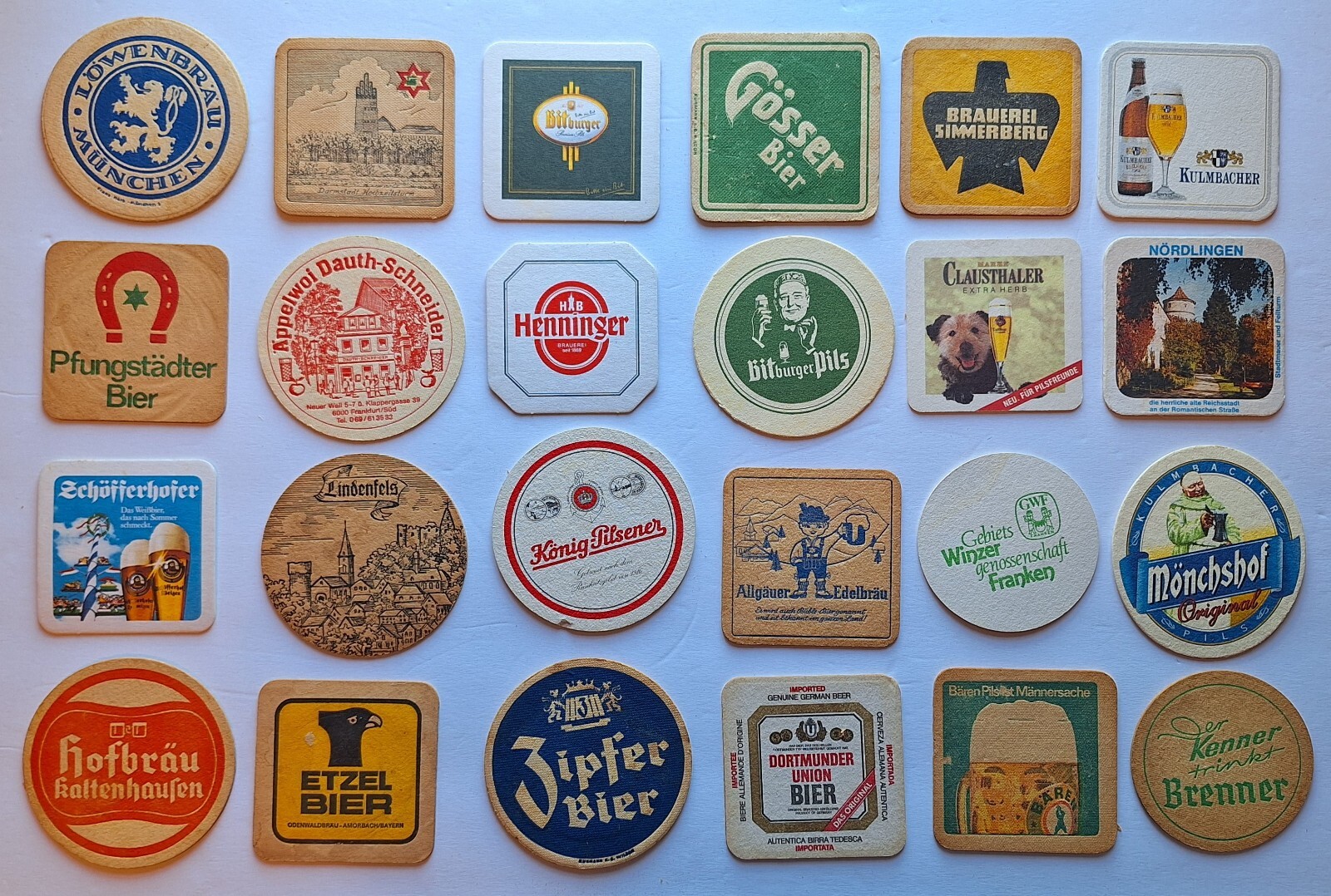 Vintage German Beer Coasters. Lot of 24 eBay