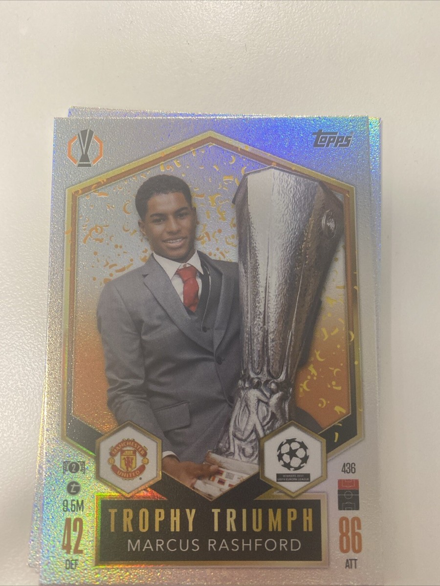 Topps Match Attax 2024/2025 25 Marcus Rashford Trophy