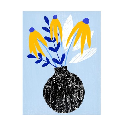 'Ruffled Vase I' Canvas Art by Annie Warren 14x19