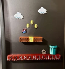 25 PCS Super Mario Fridge 3D Magnets - Refrigerator Set Office Decorations