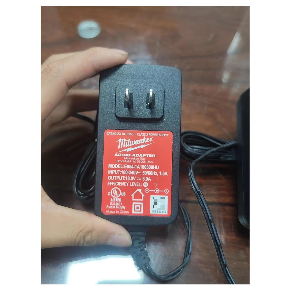 Onerbl AC Adapter Replacement For Milwaukee M12 Radio (Model YL-48-1351200D) - 10ft Cord, 100-240V Input