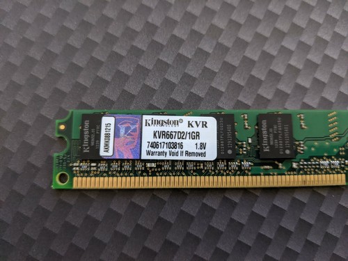 Kingston KVR667D2/1GR PC2-5300 1GB DIMM 667MHz DDR2  - Picture 2 of 3