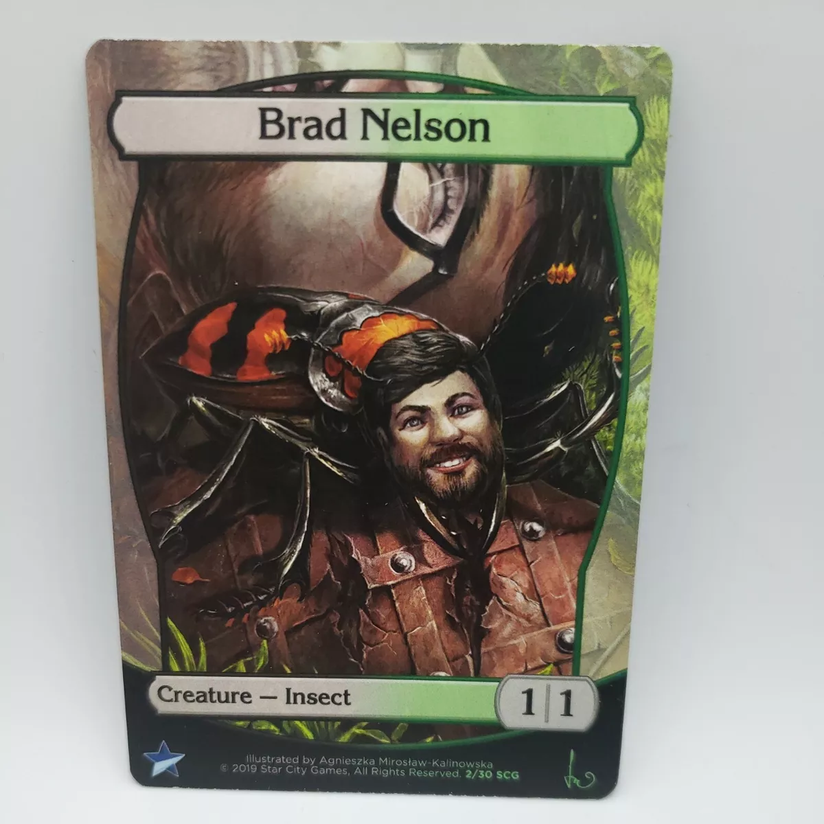 Magic the Gathering Star City Games Brad Nelson Human Token