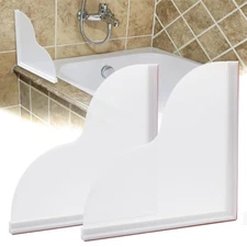 9.25 x 9.25in 2 Pcs Large Shower Splash Guard Kit for Bathtub Shower Corner