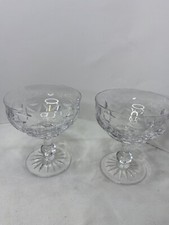 Tudor Crystal Made In England Raleigh Champagne Sherbet Coup Desert Glass Fancy