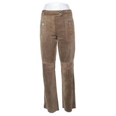 Prandina, Lederhose, Größe: 42, Beige, Leder/Viskose, Einfarbig, Damen #Xuz