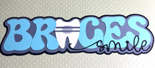 Braces Ortho Teeth Smile 3D Paper Piecing Die Cut Title for Scrapbooking
