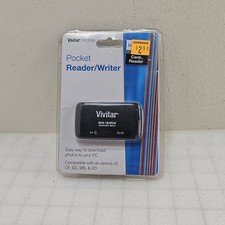 Vivitar 50-In-1 Hi-Speed Card Reader Writer Compatible Versions CF, SD, MS, XD