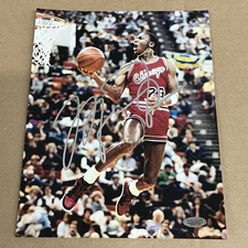 Michael Jordan #23 Signed Autographed 8x10 Photo Chicago Bulls COA Hologram