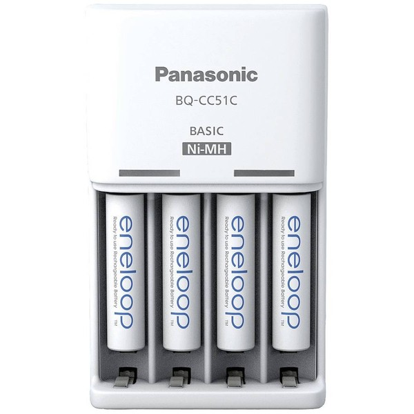 Panasonic Basic BQ-CC51 + 4X Eneloop Aaa SteckerladergeräT Nimh Micro (Aaa),-image