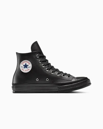 Converse Chuck 70 Hi Leather Black Men's Size 11.5 A15169C CTAS