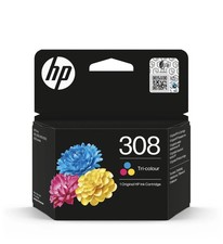Genuine HP 308 Tri Color Ink, Works With  HP Envy 6110, 6120, 6130, 6520, 6530 S
