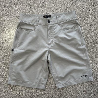 Oakley Shorts Mens 30 Baseline Hybrid 21 2.0 Light Grey Walk Flat Front 10 