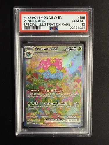 Venusaur ex 198/165 Pokemon 151 198 Special Illustration Rare GEM MINT PSA 10