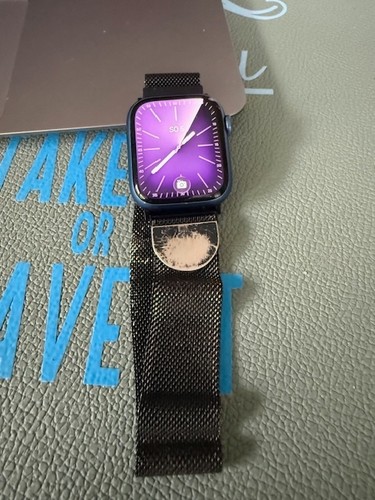 Apple Watch Series 7 41mm Aluminiumgehäuse Abyssblau Sport Loop - Bild 3 von 7