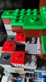 Minecraft Legos minecraft mine with tnt and figurines