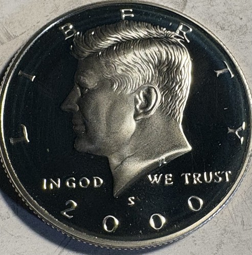 2000 S Kennedy Half Dollar Silver Proof 90% Silver .900 Fine Gem DCam