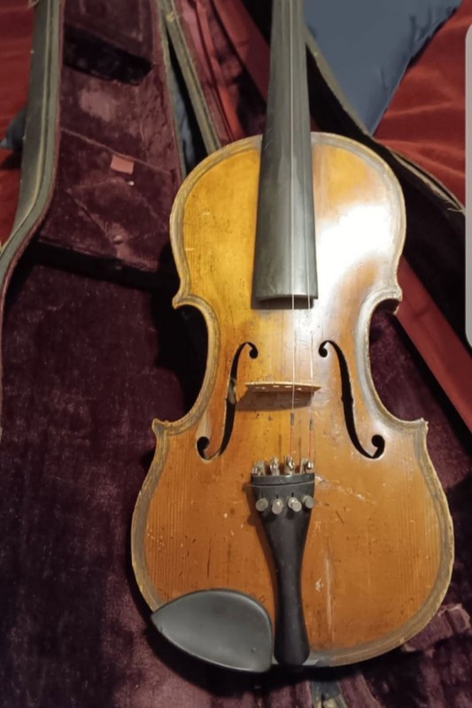 Vintage Violin “Giovan Paolo Maggini Brescia 1690” Label w/ Case
