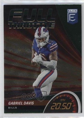 2022 Panini Donruss Elite Full Throttle Green Gabriel Davis #FT18 uk2