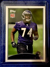 MICHAEL OHER 2009 TOPPS BALTIMORE RAVENS ROOKIE CARD RC # 342. rookie card picture