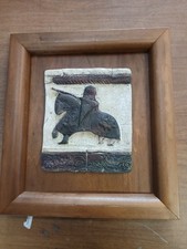 Formella ceramica Raku dell'artista Giancarlo Montuschi