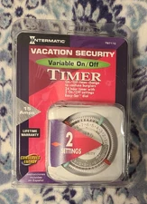 Intermatic Vacation Security Lights Timer Variable On / Off Model TN711C  New
