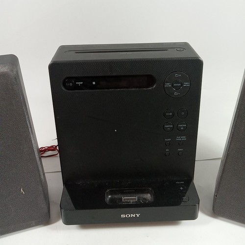 Sony CMT-LX20i FM AM Radio iPod CD MP3 Micro Hi-Fi Player & Speakers NO REMOTE26 - Picture 4 of 8