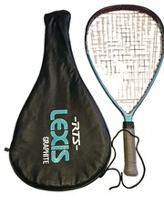 Vintage Ektelon RTS Lexis Graphite Racquetball Racquet w/ Matching Case Teal