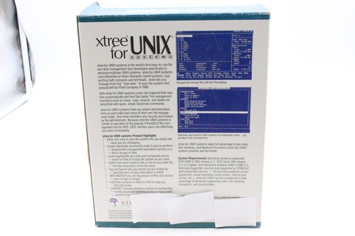 XTree for UNIX FILE DISK MANAGEMENT INTERNATIONAL VERSION Retro RETAIL BIG BOX - Picture 2 of 4