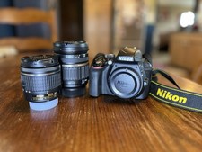 Nikon D3300 Digital SLR Camera 24.2MP Black with Lenses, Charger, Strap