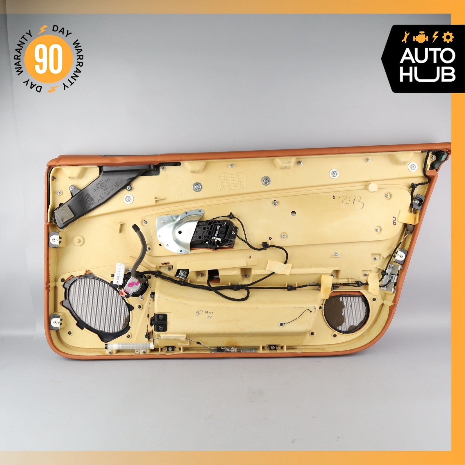 07-11 Bentley Continental GTC Convertible Left Side Interior Door Panel OEM 43k