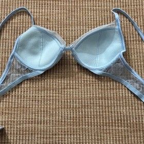 La Perla Sky Blue Lace Bra Size XS