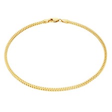 10k Yellow Gold 1.5mm Franco Box Bracelet Chain Mens Womens 7" 7.5" 8" 8.5" 9"