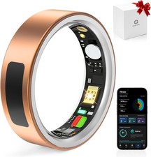 Size 10 Smart Ring for Women and Men, Fitness Tracker with Sleep Tracking, Heart