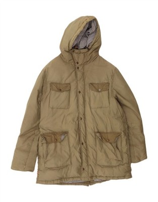Levi's wattierter Herrenmantel Standard Fit Kapuze UK 44 2XL khaki Polyamid ZX10