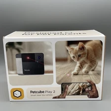 PLAY 2 Wi-Fi PET CAMERA WITH LASER TOY FOR CATS & DOGS 1080P HD VIDEO 160° NEW