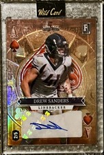 Drew Sanders Denver Broncos RC WILDCARD ACE AUTO 2023 2/5