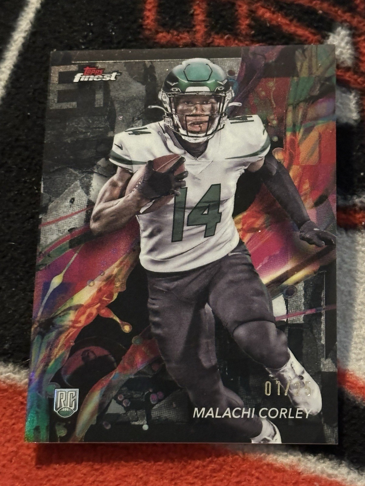 2024 Topps Finest - Common Malachi Corley #93 Black Refractor /25 (RC)