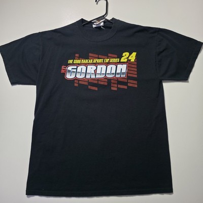 Jeff Gordon 24 NASCAR Sprint Cup Series 2009 Schedule T Shirt Black Large