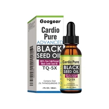 Googeer Cardio Pure Black Seed Oil, Body Maintenance Balance Blood Lipids Sugar 