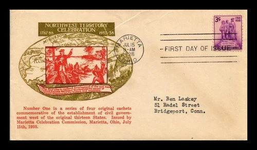 US COVER FIRST DAY OF ISSUE NORTHWEST TERRITORY SESQUICENTENNIAL CELEBRATION