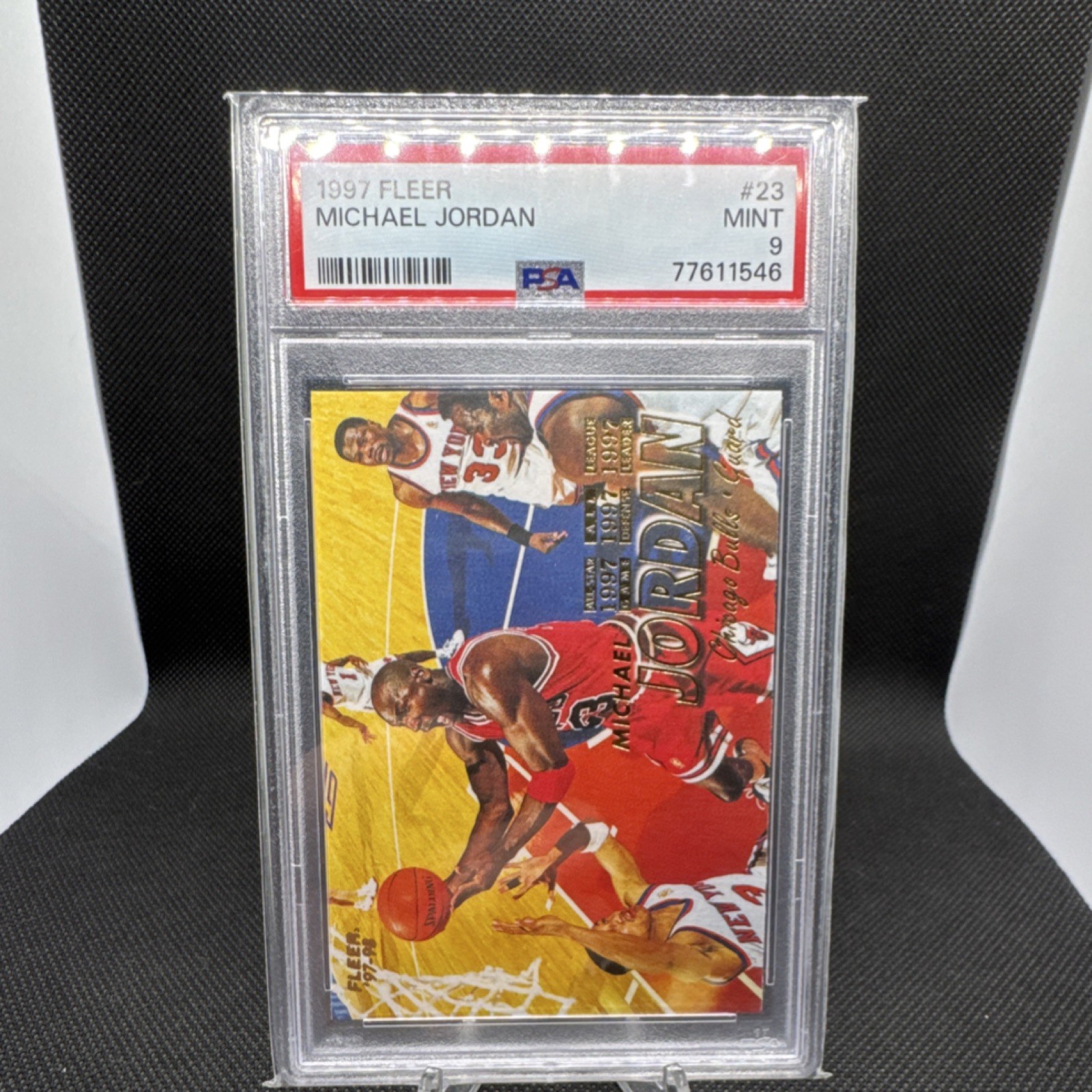 Fleer 1997-98 Michael Jordan #23 PSA 9 Base Set Chicago Bulls Basketball
