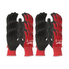 Gants de travail de sécurité en nitrile - nylon 12 pièces.