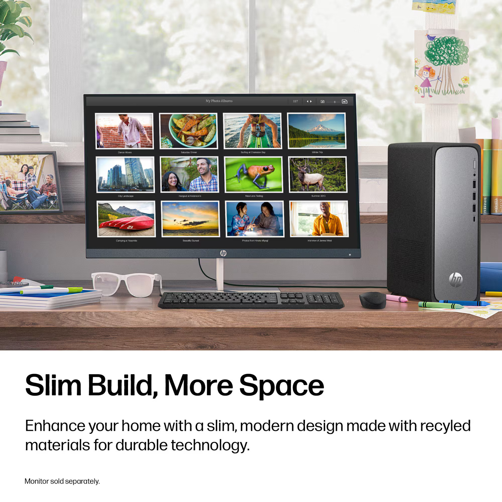 Revitalize Your Lifestyle HP - OmniDesk Slim Desktop - Intel Core i5-14400 - 8GB DDR5 Memory - 512GB SS...
