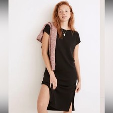 Madewell Ribbed Shoulder Tee Dress