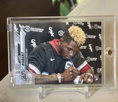 2020 Luis Robert RC SSP Topps Update U173 Rookie Variation Parallel Signing Ball