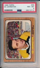 1966 Topps #99 Ed Johnston PSA 8