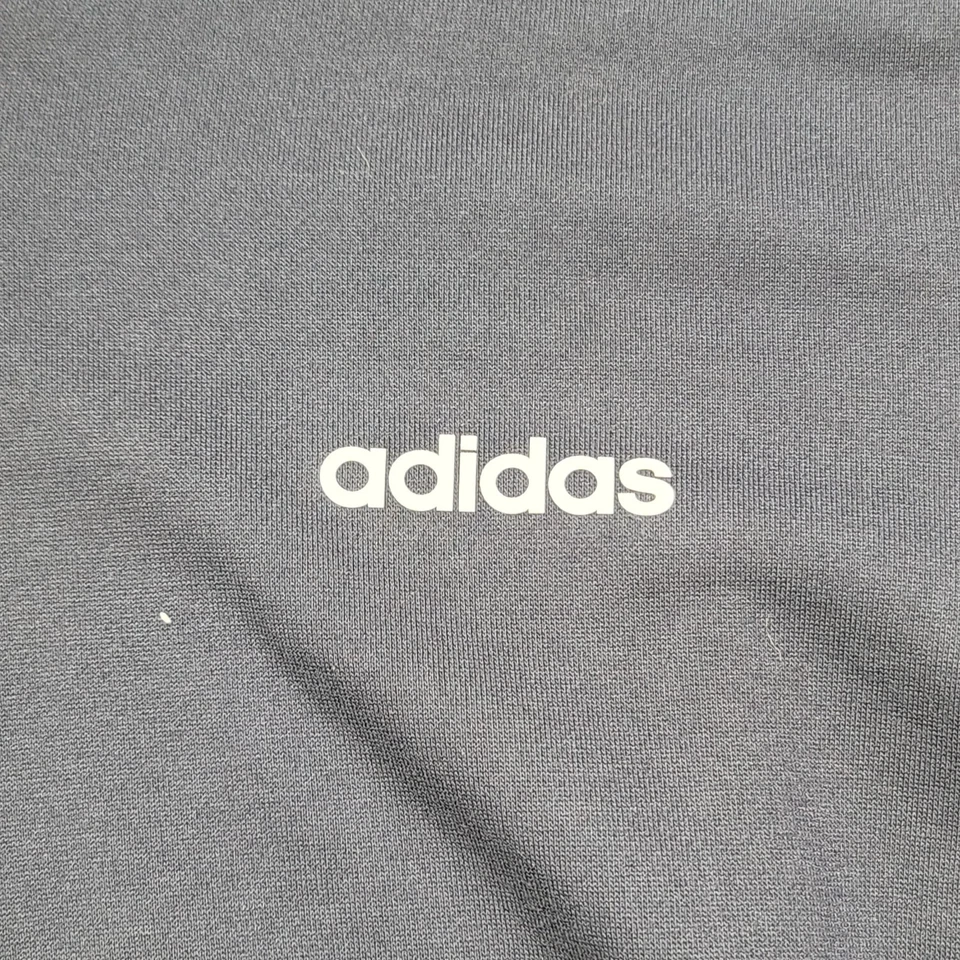 Adidas Sweatsuit Men 2XL Navy Full Zip Hooded Jogger Drawstring ThreeStripe Logo - Image 4 of 4